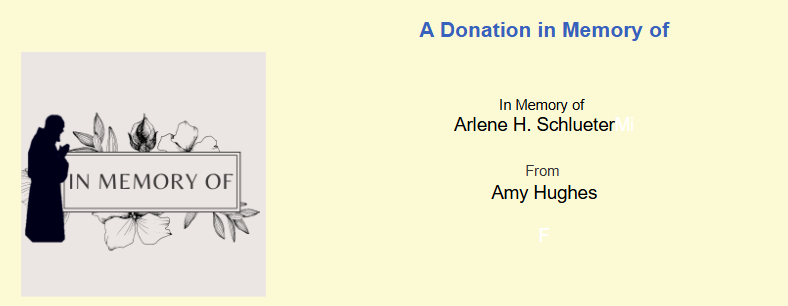 2026 Arlene H. Schlueter from Amy Hughes